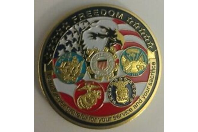 Military Freedom Challenge Coin