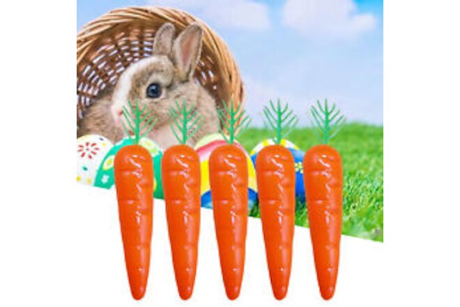20pcs/set Artificial Carrot Eye-catching Educational Easter Bunny Decoration