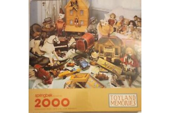 NEW Springbok By Hallmark Toyland Memories 2000 PC Puzzle SEALED Vintage Toys