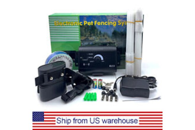 Underground Wireless Electric Dog Fence Containment System 1/2/3 Training Collar