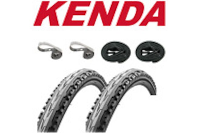 Kenda K847 Kross Plus 26" x 1.95" Urban Bike Kit ( 2x Tires +Tubes + Rim Strips)