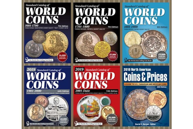 NEW KRAUSE Standard World Coins Catalogs 1601-2019 9000+ Pages Digital Books MIX