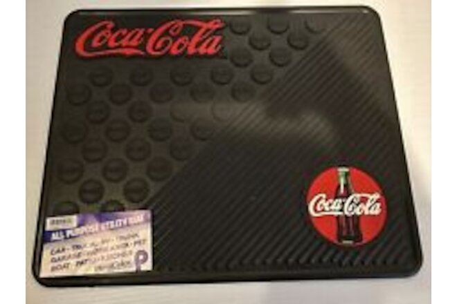 16.5 X 13.5"  rubber Coca-Cola ALL PURPOSE UTILITY Mat  PET CAR KITCHEN GARAGE