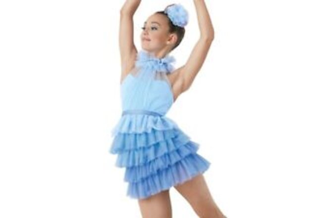 Weissman Breathe Me Ballet in Copen Blue Dance Costume Size XL Child 9156 NEW D8