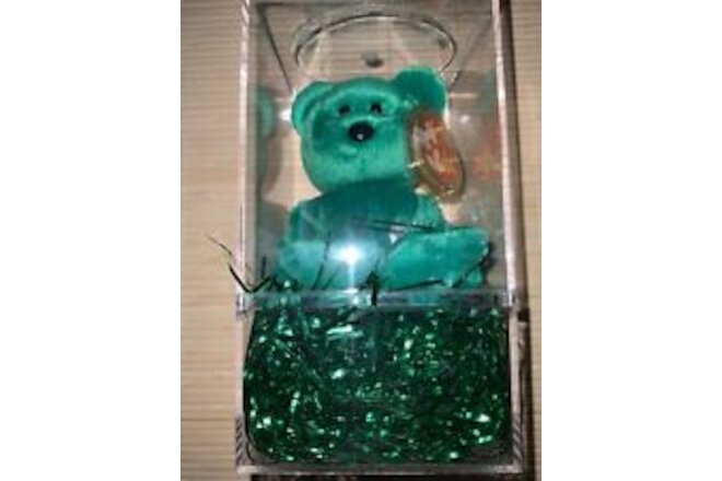 Ty Beanie Baby Erin The Bear 1997 Retired Plush Toy - Encased