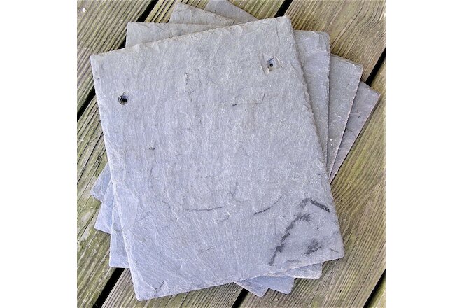 REAL SLATE Roof Shingle Tiles LOT of (4) 10"x12" FOUR Pcs Vermont  FREE SHIPPING