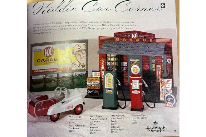 HALLMARK KIDDIE CAR CORNER KC's Garage