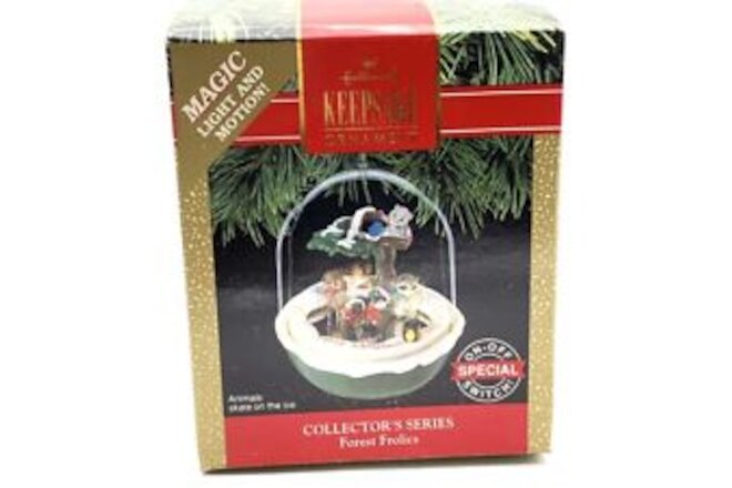 Hallmark Keepsake Ornament Collectors Series 1991 Forest Frolics Light & Motion