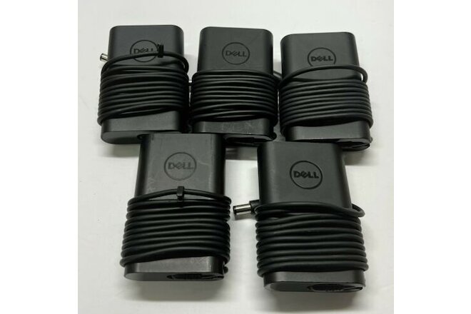 LOT 5 X OEM DELL 65W  0JNKWD 0G4X7T AC Adapter 19.5V 7.4mm LA65NM130 with CORD