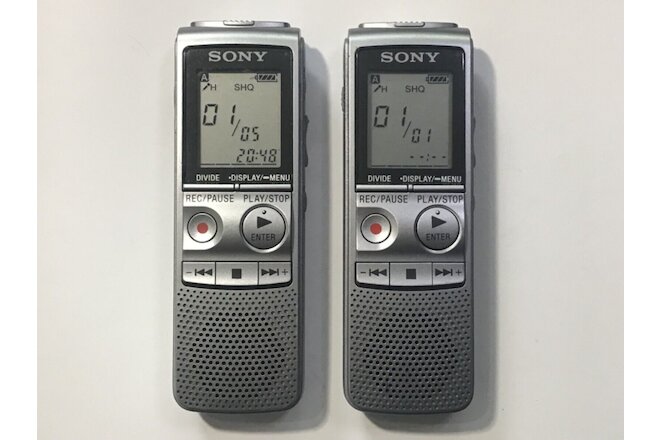 SONY Digital Voice Recorders Lot ~ Sony ICD-BX700 (2)