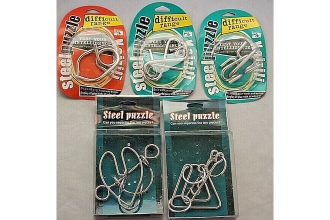 5 Different Steel Puzzles