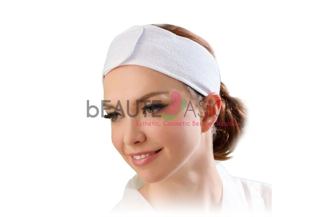 6 pcs Terry Spa Headband 80% Cotton Facial Headbands for Face Wash (AH1005x6)