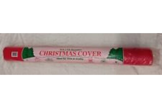 Vintage Christmas Cover, Red Felt, 36" x 8ft, new