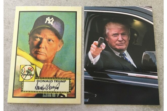 President of the United States Donald Trump 1952 Topps Rookie Mickey Mantle