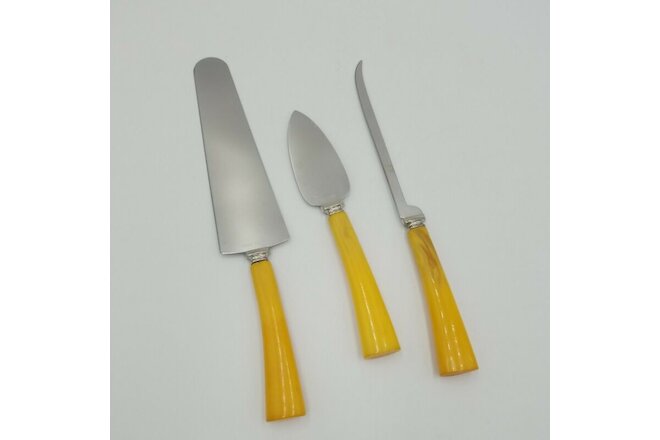 3 Bakelite Handled Serving/Cutting Utensils Stainless and Made in USA