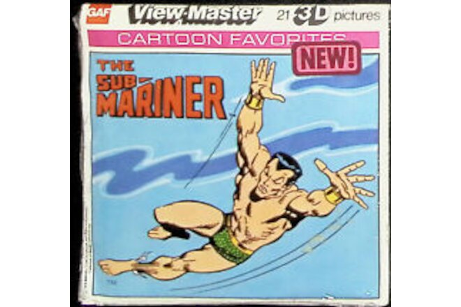 THE SUB-MARINER 1978 MARVEL COMICS 3d View-Master 3 Reel Packet NEW SEALED