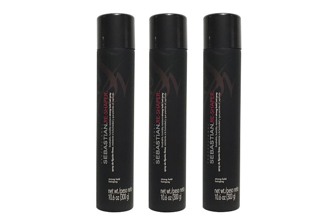 Sebastian Re-Shaper Brushable Strong Hold Hairspray 10.6 oz Pack of 3