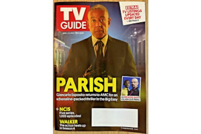 TV GUIDE MAGAZINE Apr 1-21, 2024, Parish, NCIS - Triple Issue | Address covered