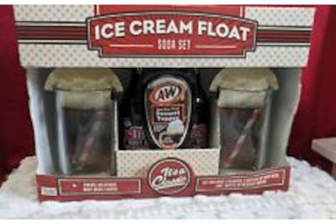 A&W Root Beer Ice Cream Float Soda 5-Piece Gift Set New In Box