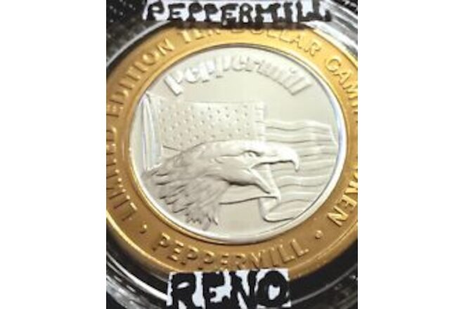 ● Peppermill casino silver strike gaming tokens .999 silver, RENO NEVADA