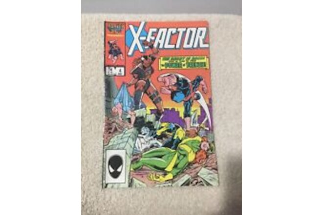 X-factor #4 ( May 1986 ) - 1st appearance of Frenzy (Joanna Cargill)