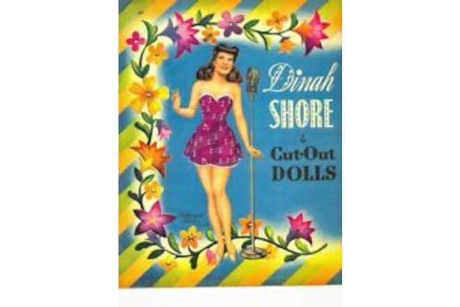 VINTAGE UNCUT 1943 DINAH SHORE PAPER DOLLS~GORGEOUS RARE SET~#1 REPRODUCTION!