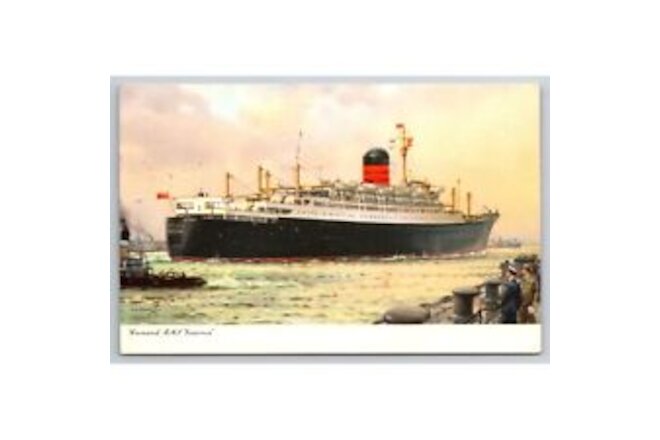 Postcard Vintage Cunard RMS Ivernia 0365