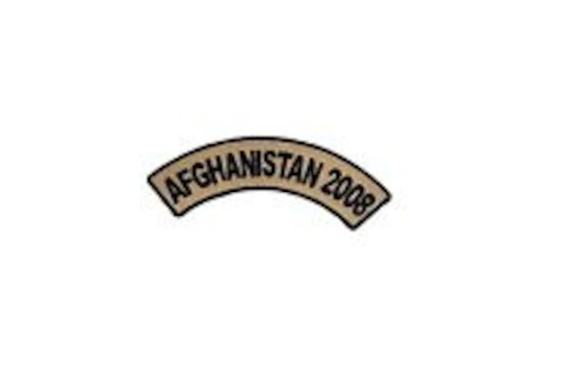 AFGHANISTAN 2008 Rocker Veteran Biker Embroidered Motorcycle Uniform Patch NEW