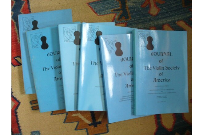 Journal of The Violin Society of America, VSA, Lot of 6, for Luthiers, Makers