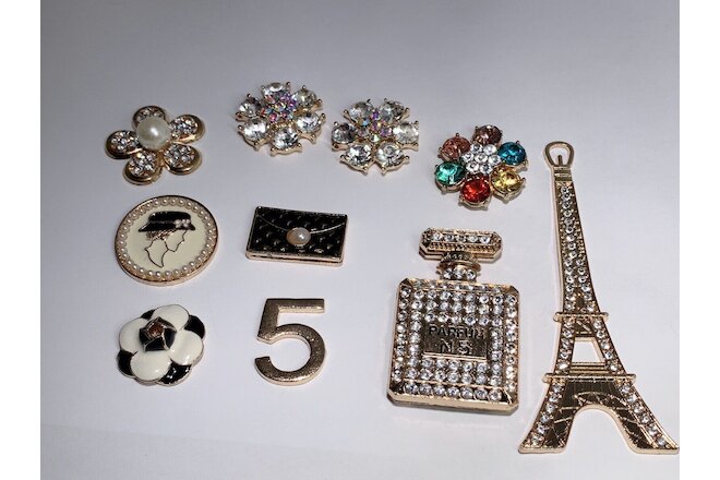 Perfume, Eiffel Tower, Flowers, Purse, #5, Flower Craft Accessories, 10pcs/lot