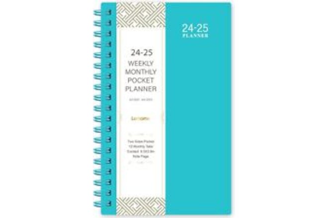 2024-2025 Pocket Planner/Calendar - Weekly & 6.4 inches X 3.9 inches, Green