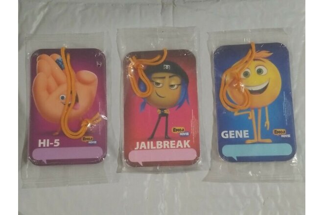 Kellogg's Cereal 2017 The Emoji Movie Bag Tags - Complete Set