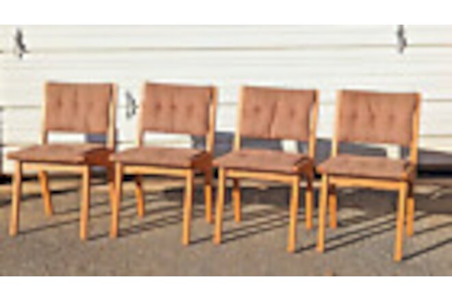 Early Jens Risom for Knoll Mid Century Modern Side Chairs - Set of 4