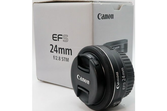 Canon EF-S 24mm 1:2.8 STM Pancake Wide Angle Lens - EXCELLENT Condition