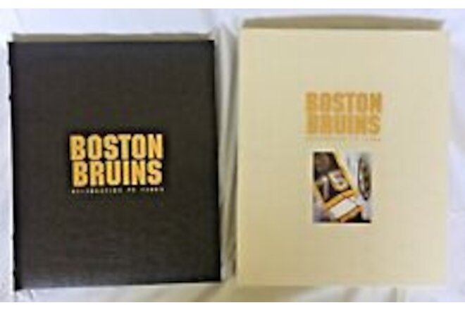 BOSTON BRUINS CELEBRATING 75 YEARS LIMITED EDITION #23/1000 HARDCOVER 8 AUTO's
