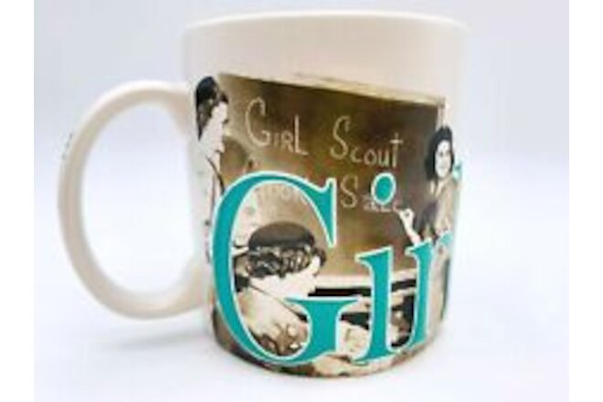 Large Girls Scout Since 1912 Mug Vintage Photos Raised Lettering 2007 NIB 20 oz