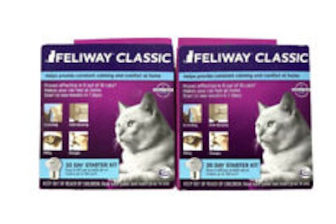 Feliway (6-Pack) of Plug-in Calming Diffuser for Cat Starter Kits (Exp 4-24)