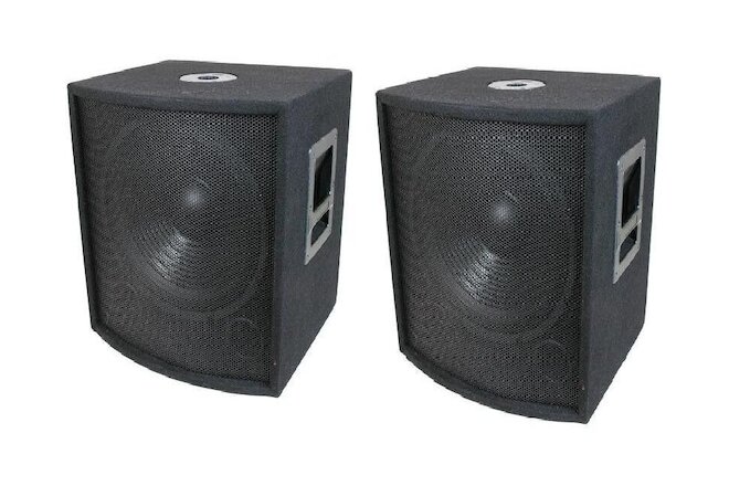 NEW (2) 15" SUBWOOFER Speakers PAIR.Woofer Sub box.DJ.PA.BASS set Pro Audio.8ohm
