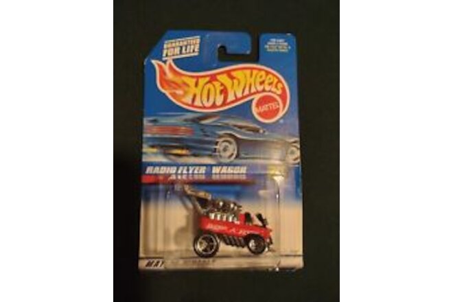 Hot Wheels 1998 Radio Flyer Wagon #827 Mainline 17551 Mattel 5SP Wheels Red