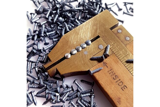 300pcs 5mm, 0.2", 7/32" Vintage Antique Silver Ag Patina Escutcheon Pins Nails