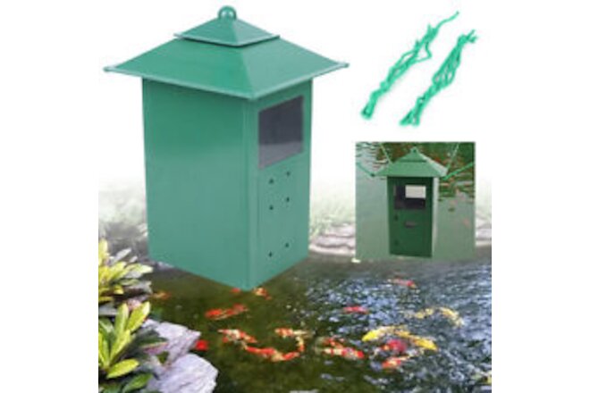 AUTOMATIC POND FISH FEEDER, HOLIDAY KOI FEED FOOD TIMER AUTO PELLET DISPENSER