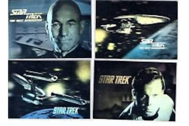 Star Trek Set Of 4 Impel Hologram Cards  #H1 - #H4-set