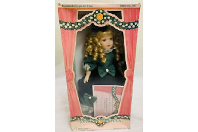 Victorian Collection Genuine Procelain Doll by Melissa Jane 18” certified