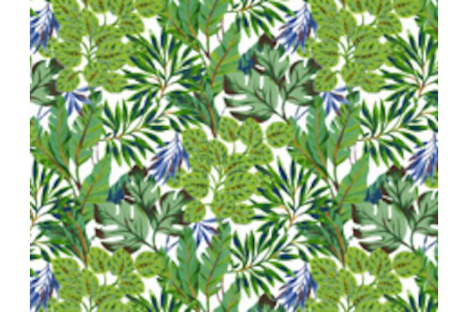 Allover Chintz Jungle Foliage 9 x 13.5 Inch Overglaze Ceramic Decal Sheet