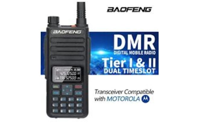 Baofeng DR-1801 Dual Time Dual Band Slot DMR Digital/Analog Handle Two Way Radio