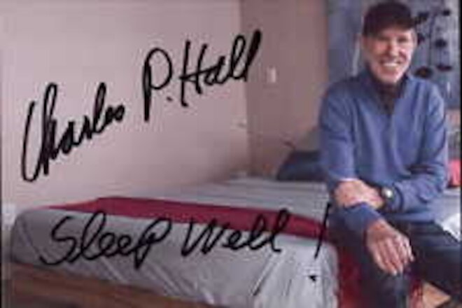 Charles P Hall Signed 4x6 Photo Inventor of the Waterbed Autograph