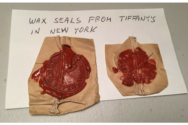 Antique Lot of 2 Wax Seals - From Tiffany's of New York