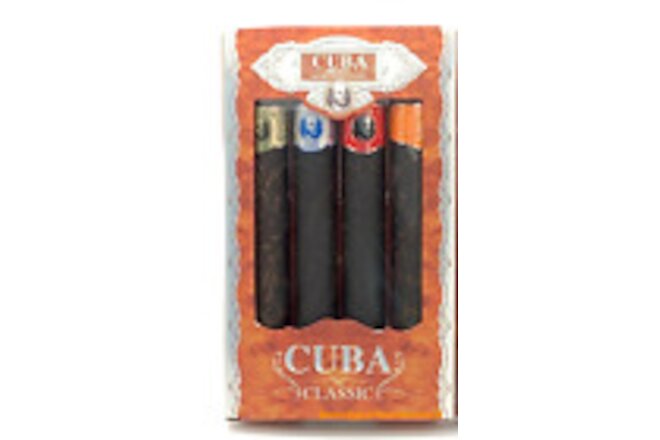 Cuba Classic 4 Piece Variety Set 4 X 1.17 Oz EDT Cologne for Men New in Box
