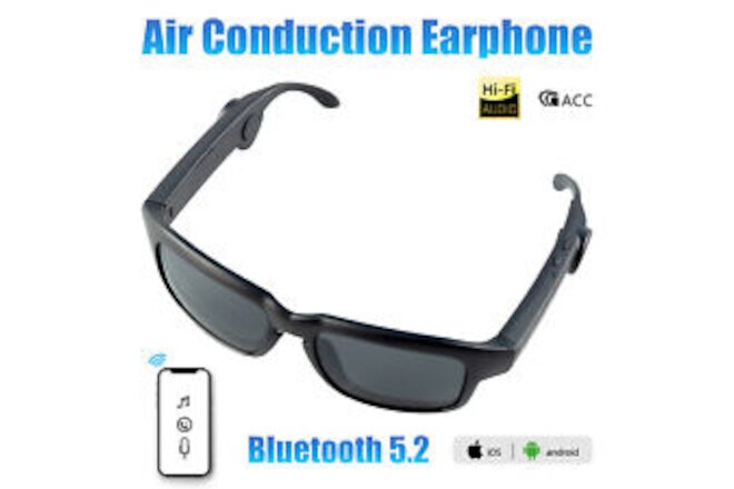 Smart Bluetooth 5.2 Sunglasses Headphone Sports Wireless Stereo Headset Earphone