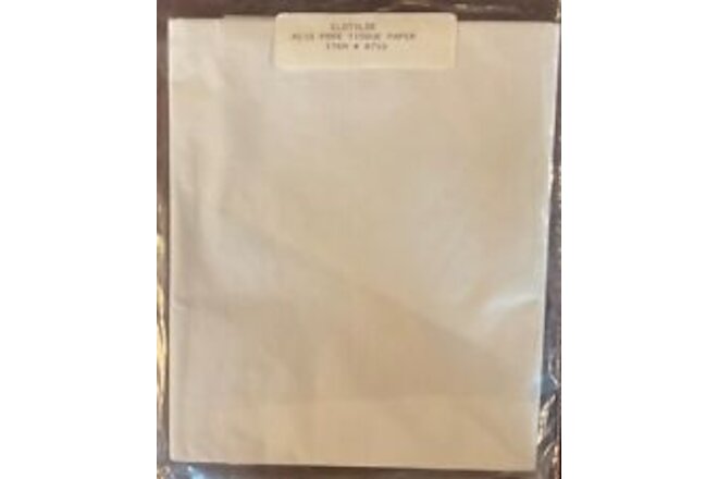 10 Sheets 20”x30" AUTHENTIC ARCHIVAL ACID FREE Tissue Paper White -Clotilde